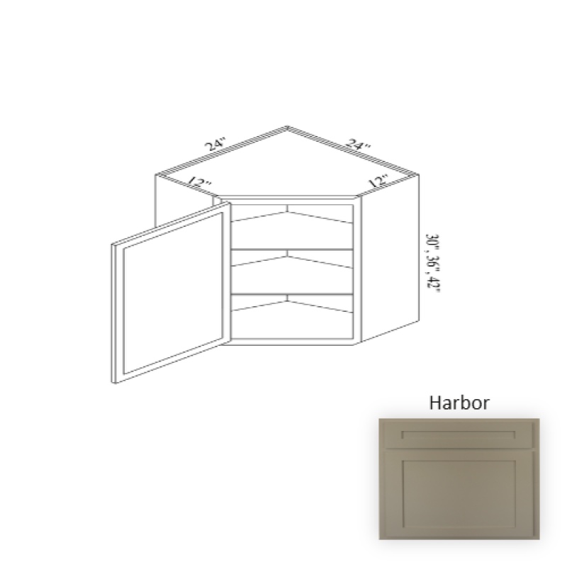 Harbor Wood Kitchen Corner Blind Base Cabinet