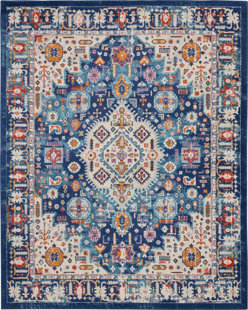 Passion Psn29 Blue / Multicolor Area Rug