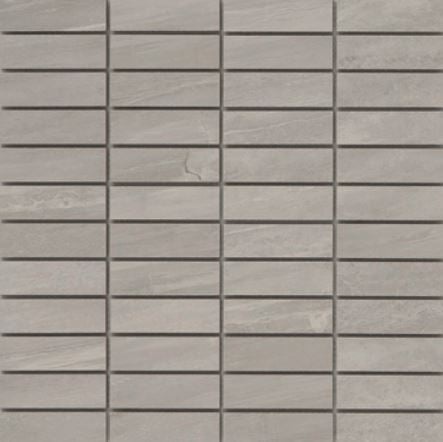 Technique Carbon Porcelain Mosaic - 1" X 3" Stacked - Matte
