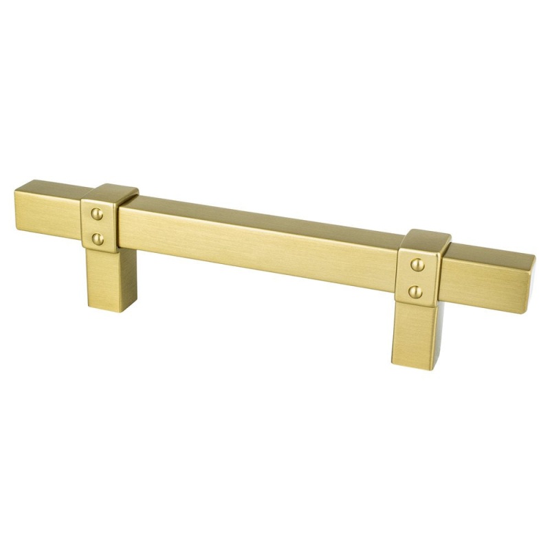Rivet Rebel Aluminum Bar Pull in Modern Brushed Gold