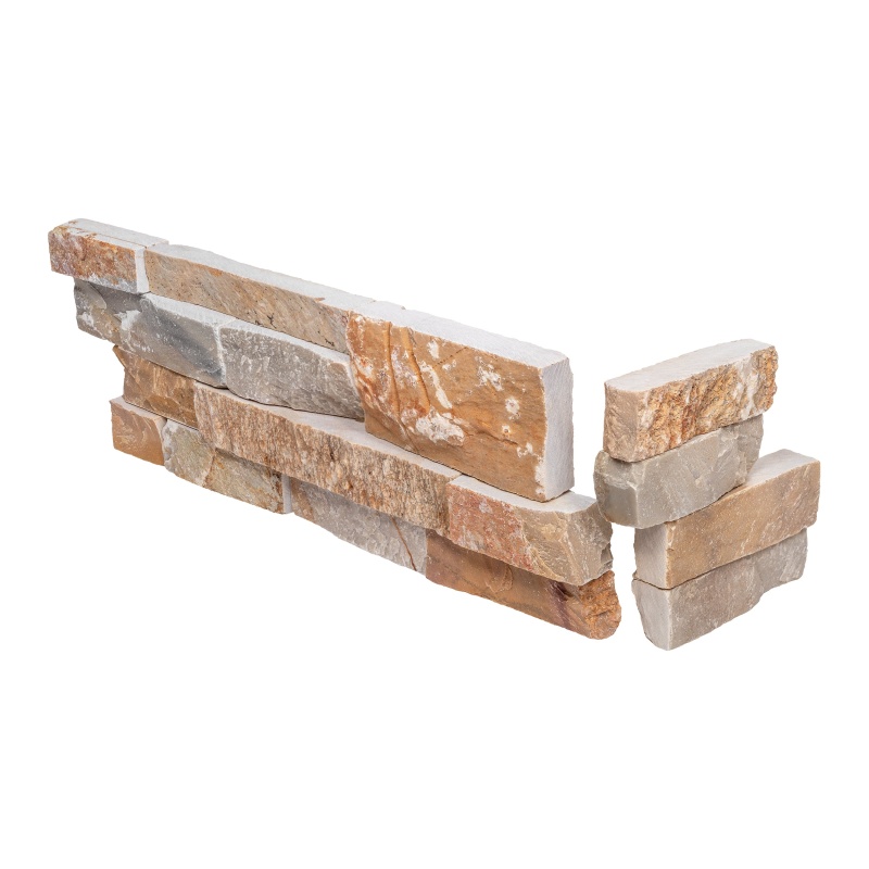 Amber Gold Slate Ledgestone Corner
