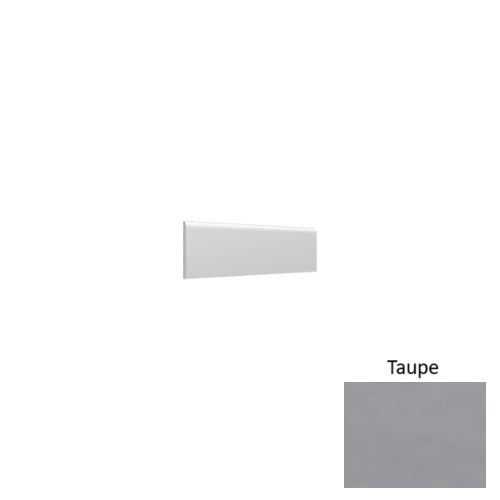 Maiolica Taupe Ceramic Wall Trim - 3" X 10" Bullnose