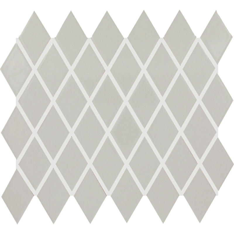 Color Wheel Retro Desert Gray Ceramic Mosaic - 2" X 3" Harlequin - Glossy