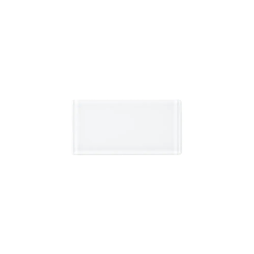Suite Glass Polaris White Glass Tile - Glossy - 3" X 6"