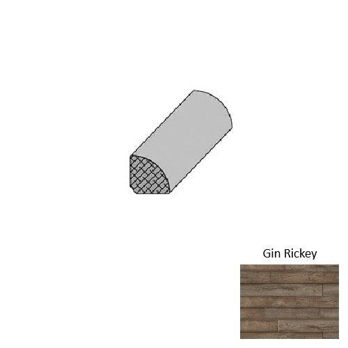 Public House Gin Rickey Luxury Vinyl Moulding / Trim - 0.75" x 94" Quarter Round - Embossed