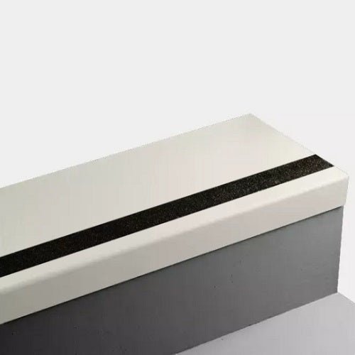 Johnsonite Snow White Hammered Rubber Stair Tread