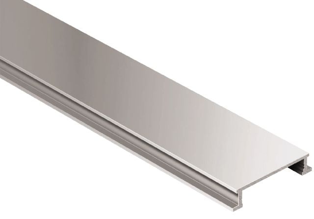 Designline Border Metal Tile Edging Trim - Satin Anodized Aluminum - 1/4" X 98 1/2"