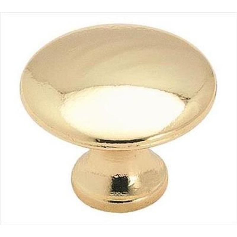 Everyday Heritage Zinc Cabinet Knob - Polished Brass