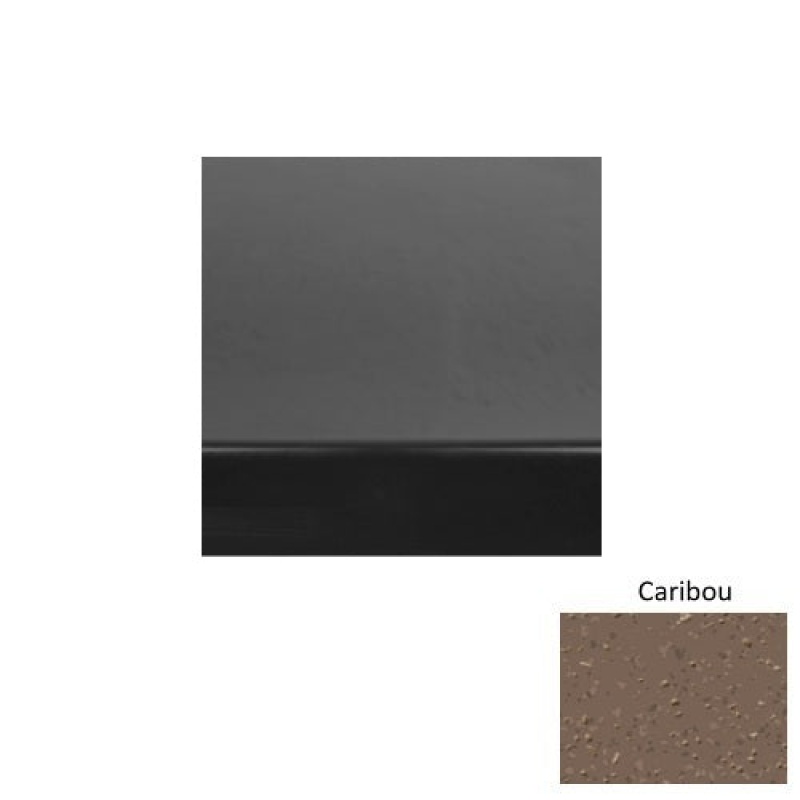 Renew 60 Caribou Heavy Duty Rubber (Sq) With Galley Red Abrasive Strip Stair Tread With Dupont Kevlar - Smooth