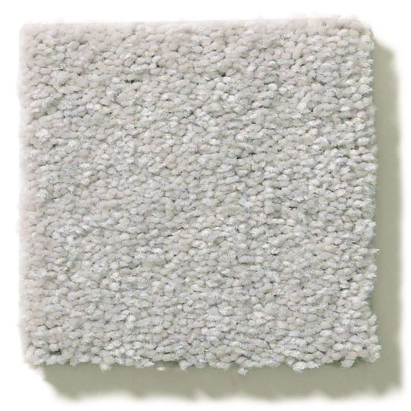 Attainable Platinum Polyester Carpet - Textured