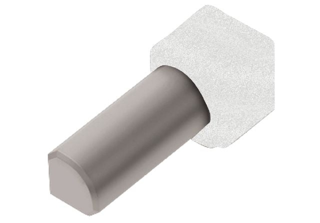 Rondec 90 Degree Inside Corner Metal Tile Edging Trim - Matte White Textured Color Coated Aluminum