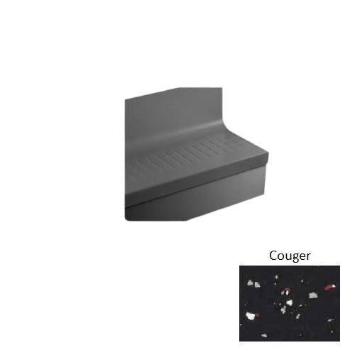 Johnsonite Couger Raised Square Rubber Moulding / Trim