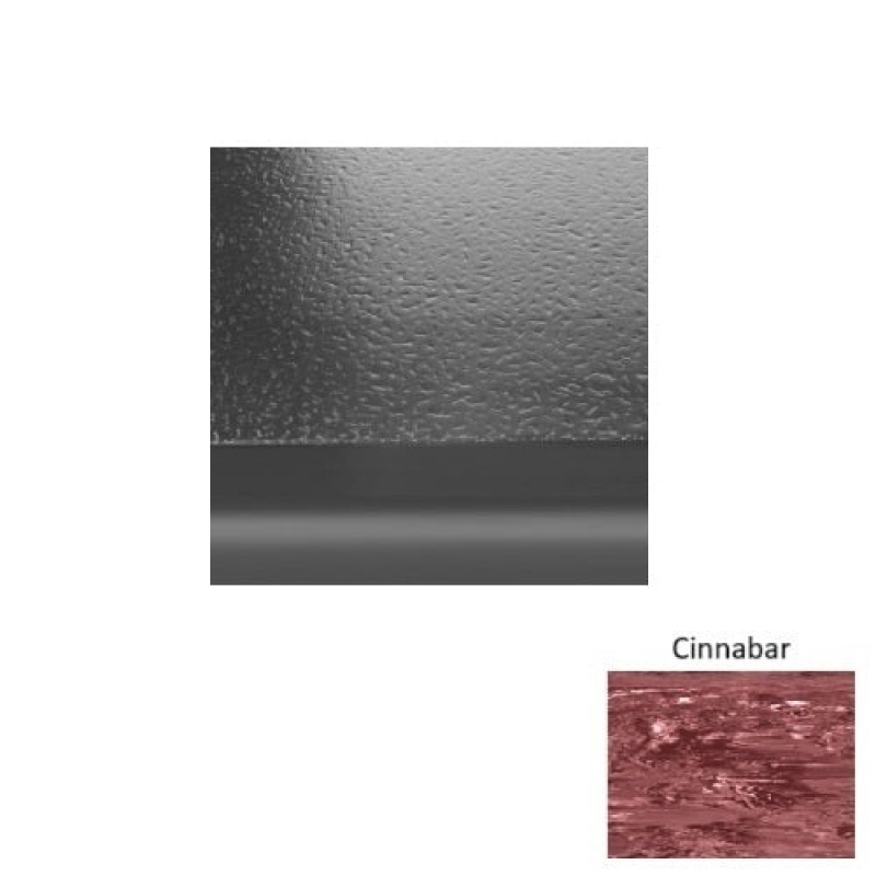 Marbleized 99 Cinnabar Rubber (Sq) Stair Tread - Hammered