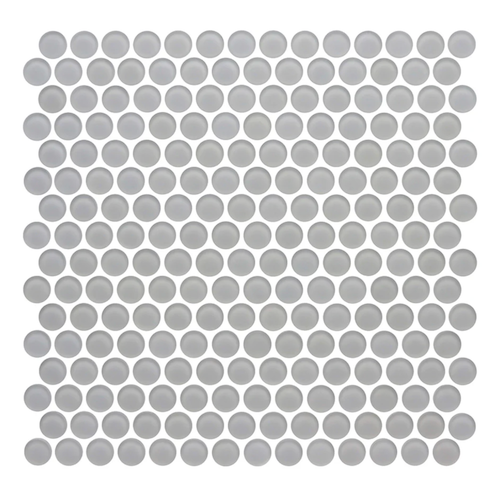 Glass Essentials Tule Glass Mosaic - Penny Round - Matte
