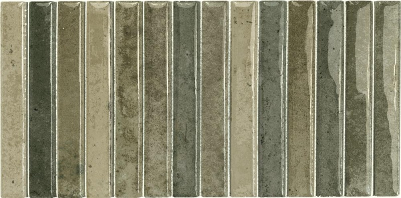 Dune Kit Kat Musgo Porcelain Mosaic - Convex - Glossy