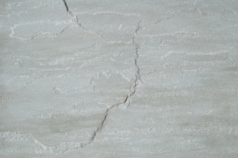 Full Tile Sample - Pearl Gray Sandstone Paver - 24" X Random Widths X 1" - 1 1/4" Natural Cleft Face & Back