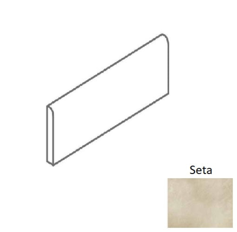Origini Seta Porcelain Liner - 3" x 24" Bullnose - Natural