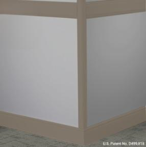 Johnsonite Grounded Rubber Moulding / Trim 4" X 8 Ft (96") X 3/8" Millwork Rampart Chair Rail - Millwork Rampart Chair Rail