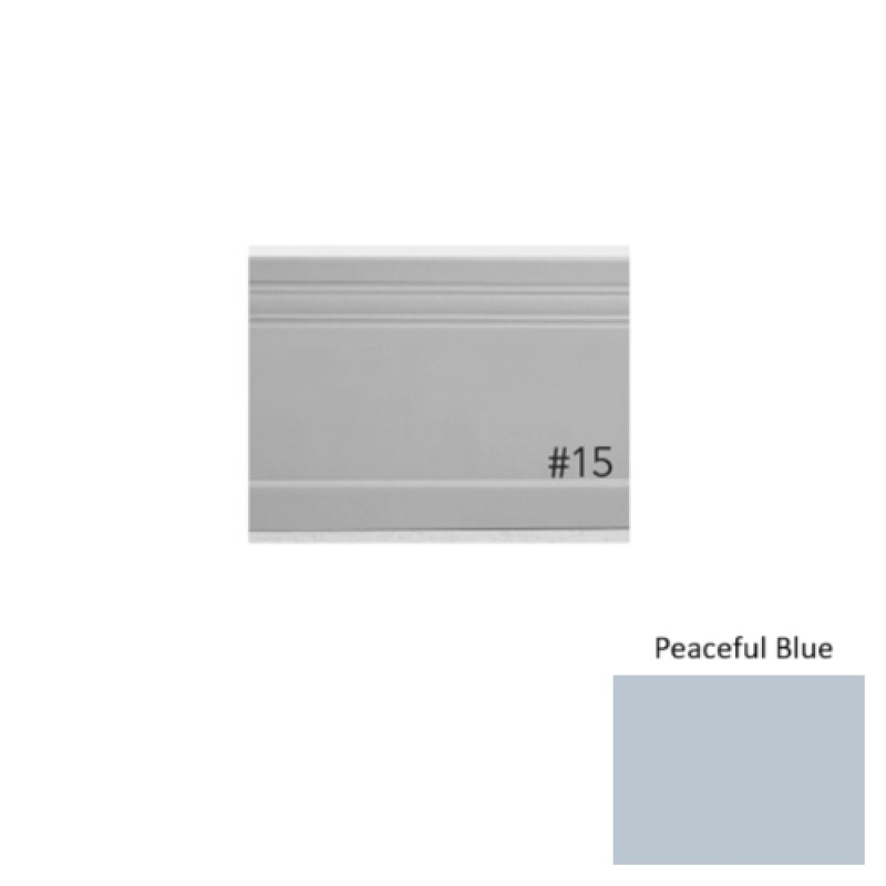 Pinnacle Plus #95 Invent Peaceful Blue Rubber Coil Wall Base - 5 1/2" X 60 Ft