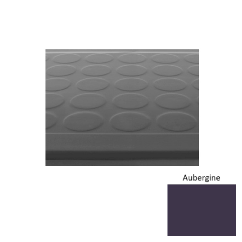 Solid 92 Aubergine Low Profile Raised Circular Rubber Stair Tread