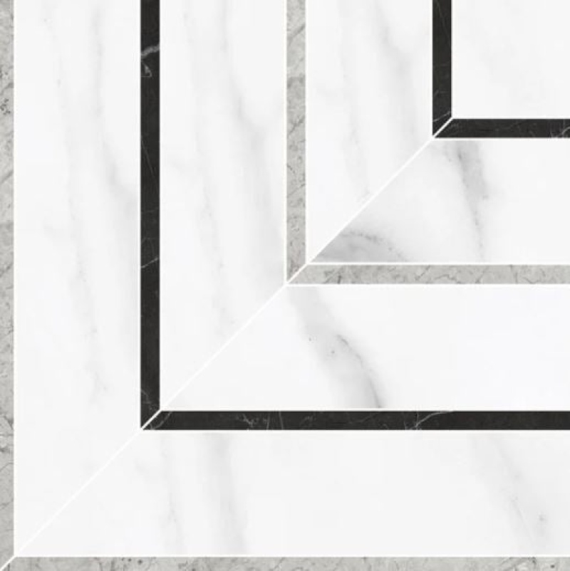 La Marca Statuario Nuovo Porcelain Mosaic - Picco - Honed