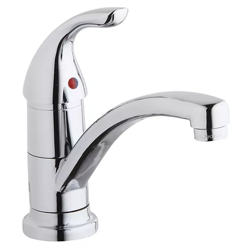 Chrome Deck Mount Kitchen Faucet