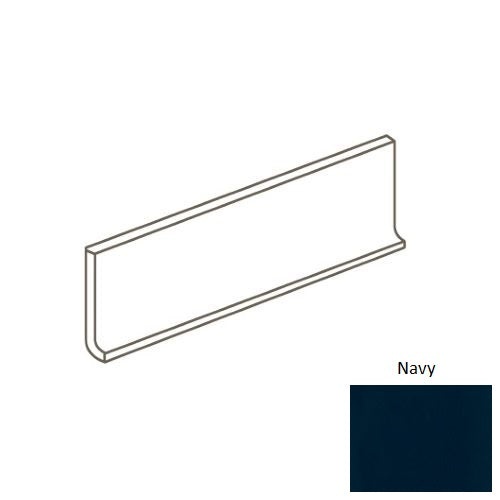 Color Wheel Linear Navy Ceramic Cove Base