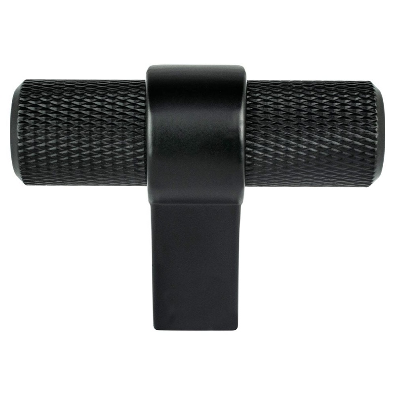 Berenson Radial Reign Aluminum Cabinet Knob - Matte Black - 2" Length