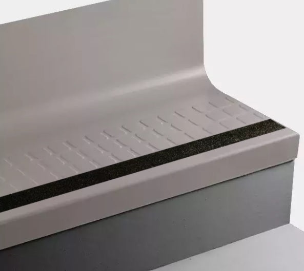 Johnsonite Cement Raised Square Rubber Stair Tread