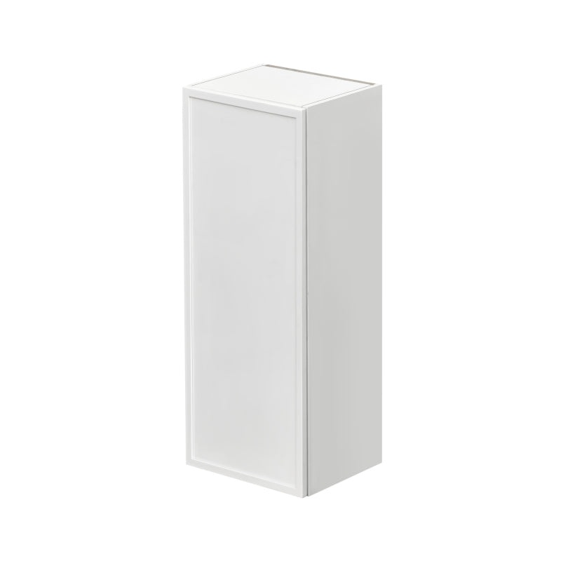 Shady White Slim Shaker Wood Kitchen Wall Cabinet - 15" X 12" X 42" (Assembly Required) - White