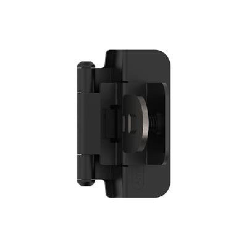 Matte Black 3/8" Inset Cabinet Hinge