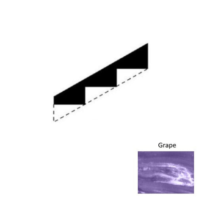 Marbleized Grape Rubber Stringers - Smooth