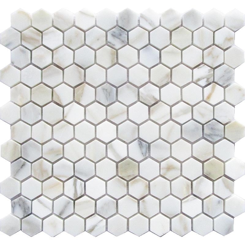 Tuscany Calacatta Gold Marble Mosaic - Volterra - Polished