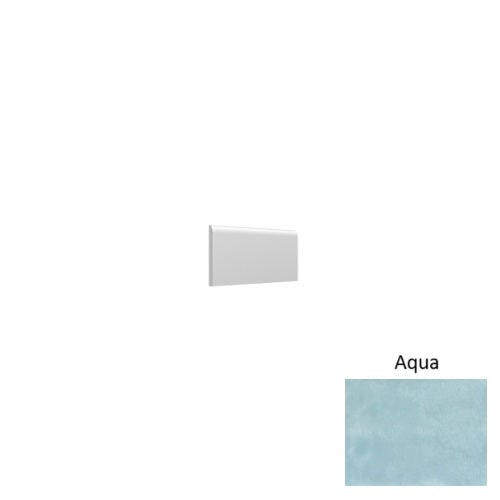 Maiolica Aqua Ceramic Wall Trim - 3" X 6" Bullnose - Matte