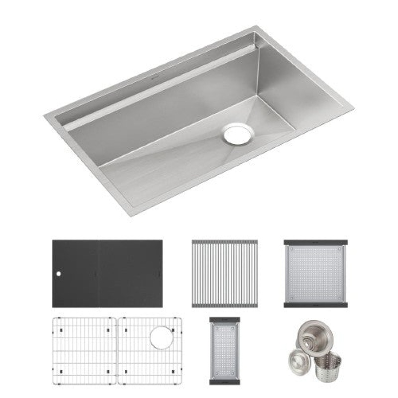Circuit Chef Stainless Steel Undermount Workstation Sink