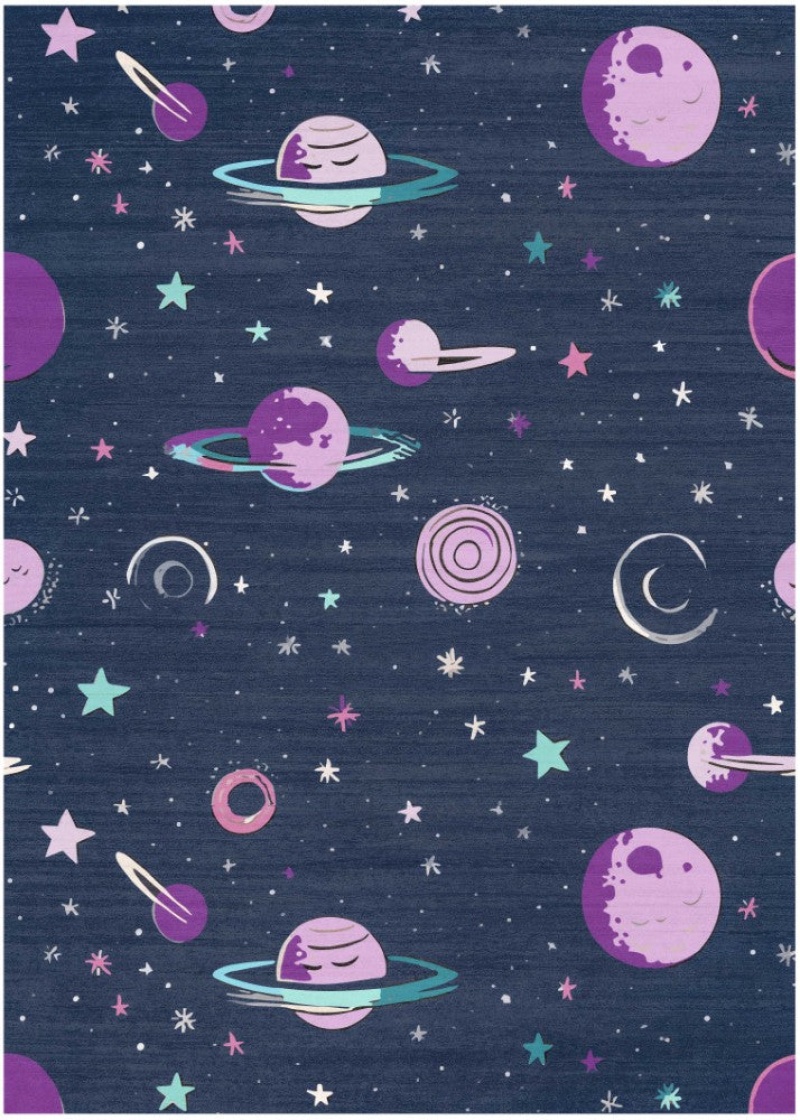 Imagination Black Ima27 Polyester Contemporary Area Rug - 4 Ft X 5 Ft - Black