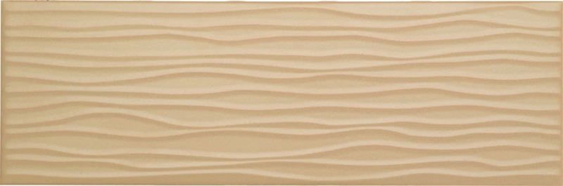 Urban Canvas Cappuccino Wave Ceramic Tile - Matte - 4" X 12"