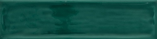 Flow Living Green Ceramic Tile - Glossy - 3" X 12"
