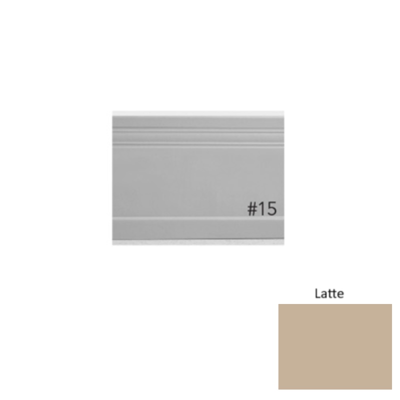 Pinnacle Plus #15 Impluse Latte Rubber Coil Wall Base - 5 1/4" X 60 Ft