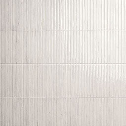 Gems Bianco Kitkat Porcelain Tile - Glossy - 5" X 10"
