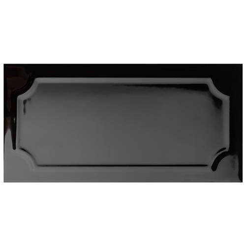 Santorini Nero Ceramic Tile - Glossy - 4" X 7 7/8"