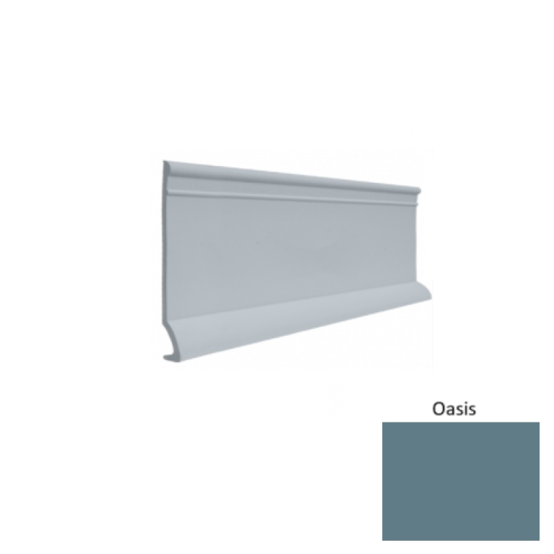 Contours #90 Intrigue Oasis Rubber Profiled Wall Base - Satin