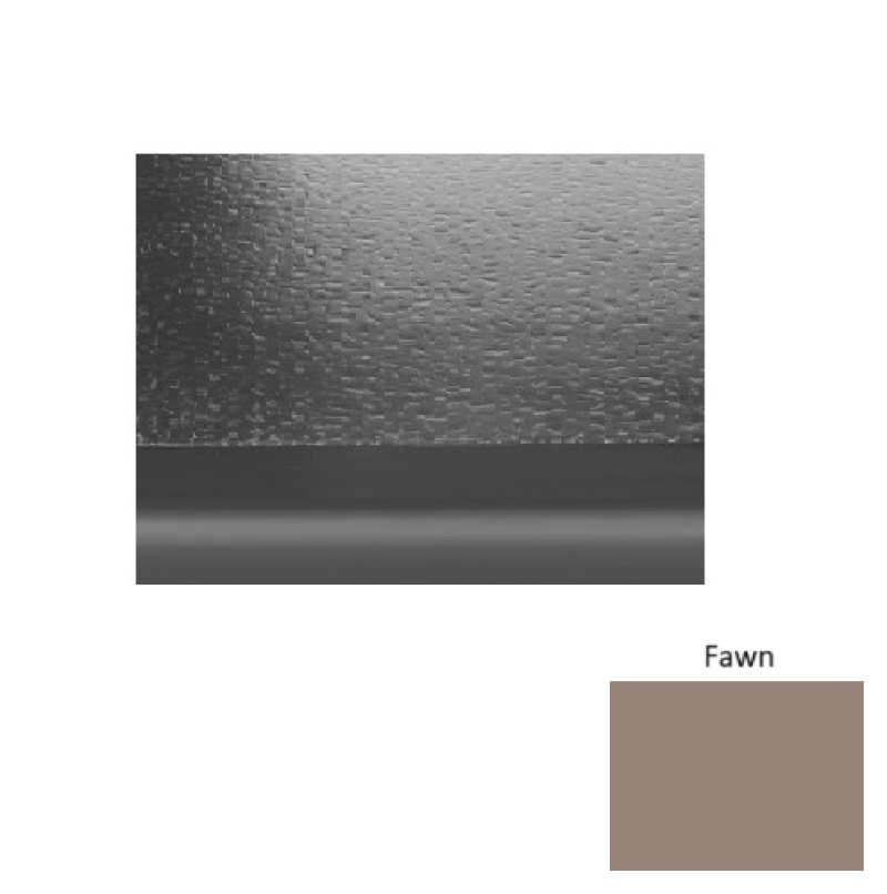 Solid 99 Fawn Hammered With 2" Nose Rubber (Sq) Stair Tread - Hammered