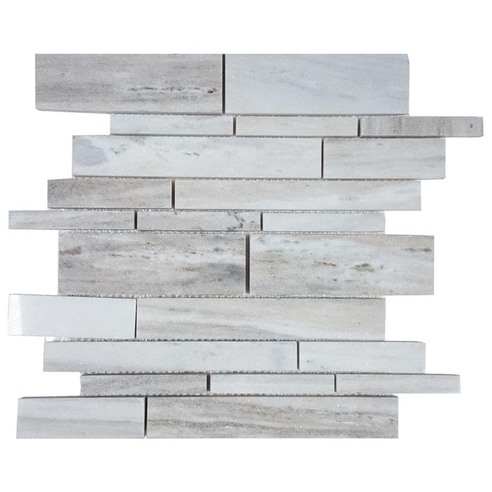 Pietra Antica Skyline Natural Stone Mosaic - Random Linear - Polished