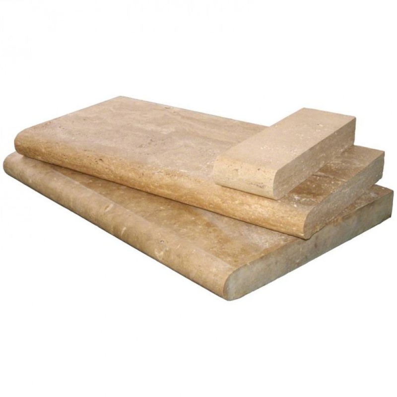 Tuscany Walnut Travertine Coping - Brushed