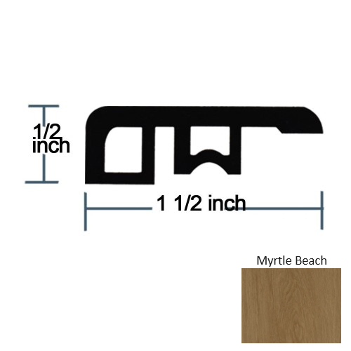 Beach Myrtle Beach 94.5" End Cap Embossed