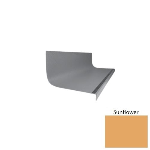 Flextones Sunflower Type 1975 With Flush Carborundum Strip Distinct Designs Rubber - 20 3/8" X 72" Stair Tread - Hammered
