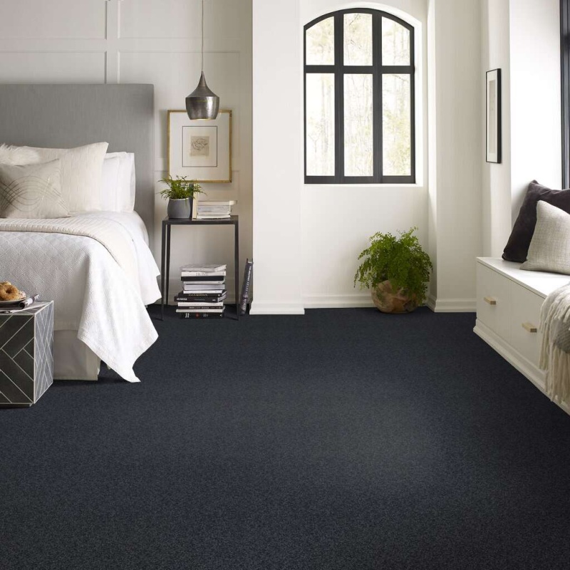 Soft Shades My Choice Ii Indigo Nylon Carpet - Textured