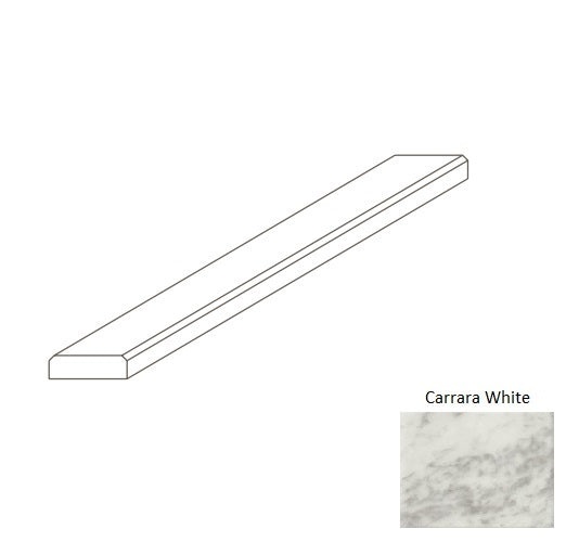 Carrara White Marble Threshold - 2" X 36" X 5/8" - Polished