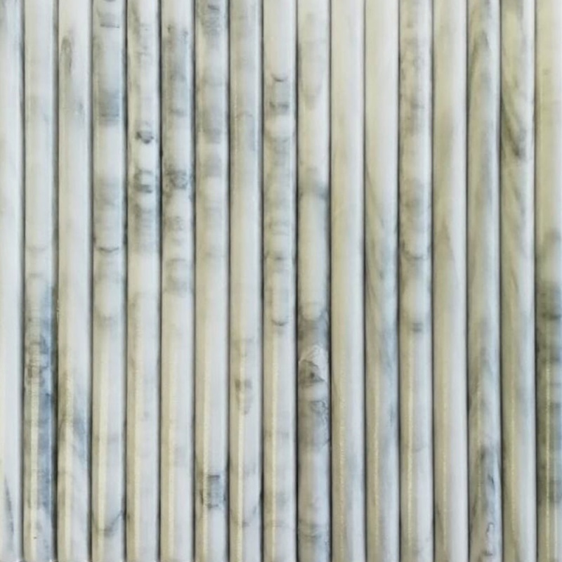 Blanco Marble Mosaic - 3/4" X 12" Fluted - Honed